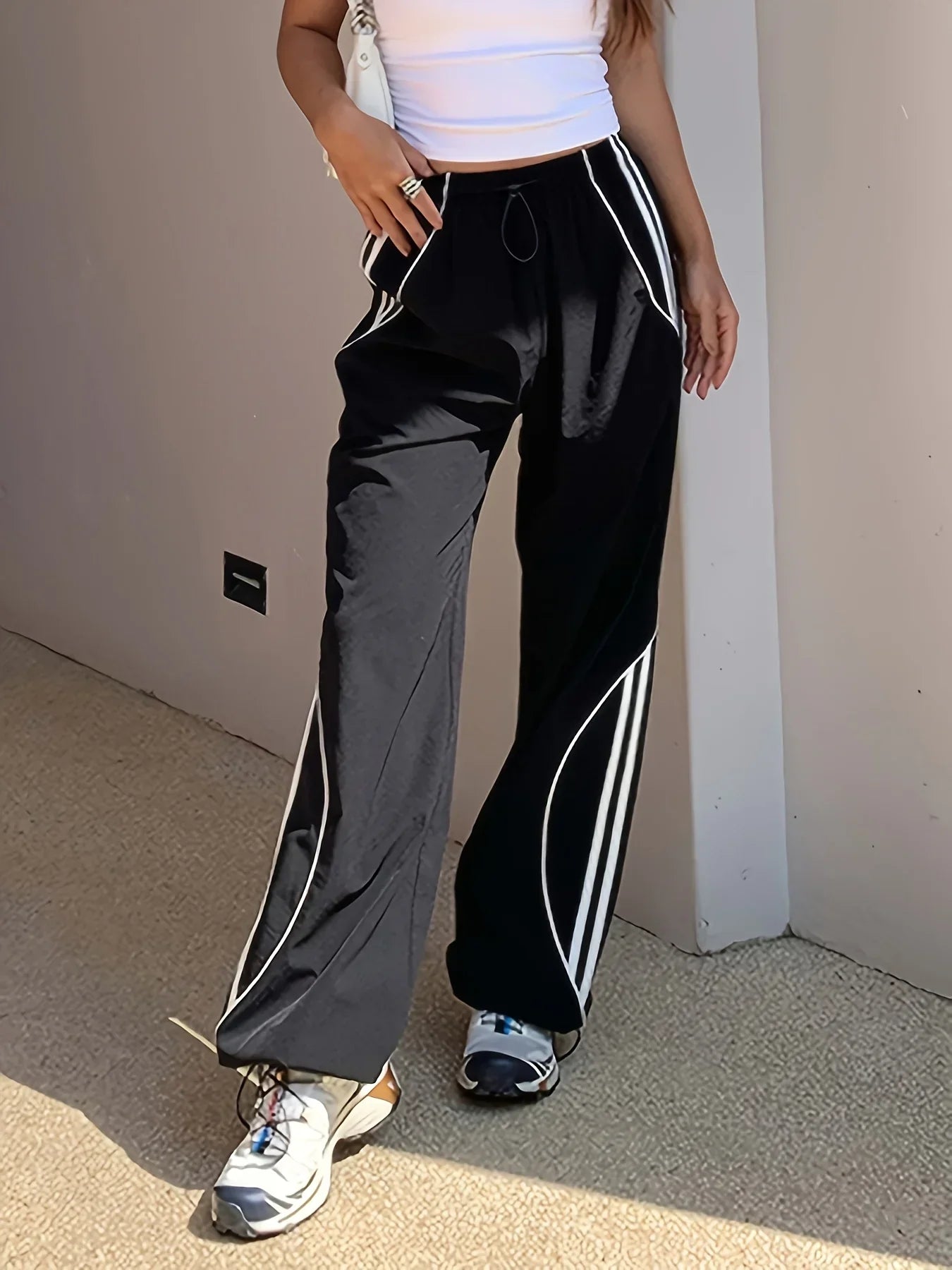 Women's Casual Floor-Length Pants in Polyester