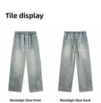Men's Casual Loose Straight Jeans - 100% Cotton