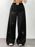 Casual Women's Floor Length Knit Pants in Polyester