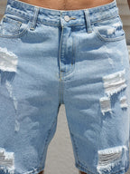 Water Buffalo Denim Casual Shorts for Men - Summer Style