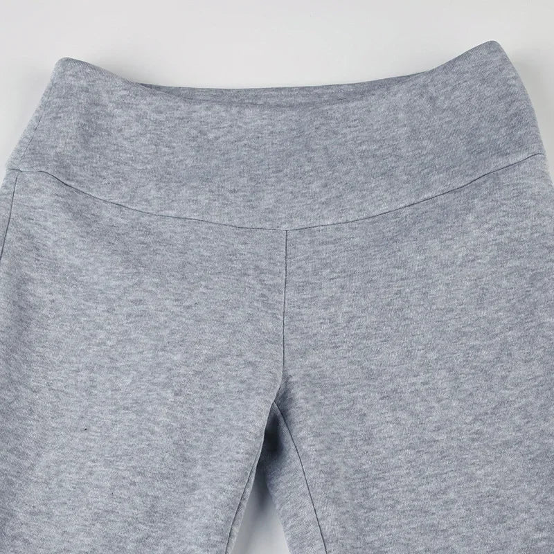 Flare Bootcut Pants for Women - Slim Low-Waisted Design