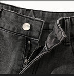 Loose Polyester Men's Jeans for Casual Spring and Autumn