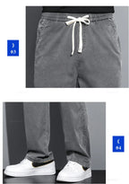 Men's Summer Loose Lyocell Jeans with Drawstring Waist