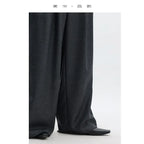 Wool Wide-Leg Trousers for Women - Casual Party Pants