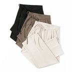 Chic High Waisted Lace Up Straight Leg Pants for Women