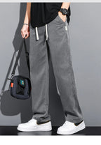 Men's Summer Loose Lyocell Jeans with Drawstring Waist