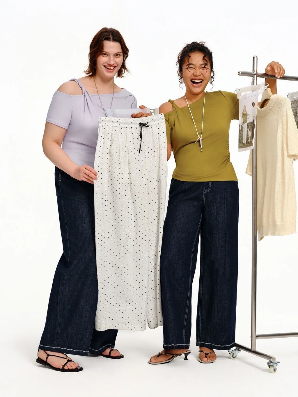 DUSHU Women’s High Waist Wide Leg Pants for Summer