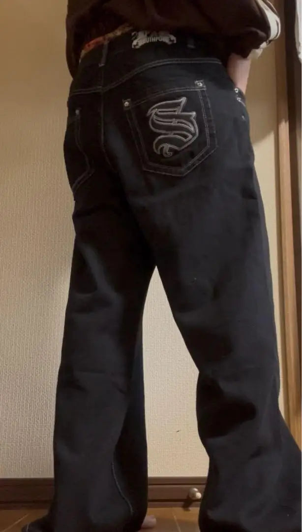Cargo Pants for Women - Embroidered Baggy Jeans