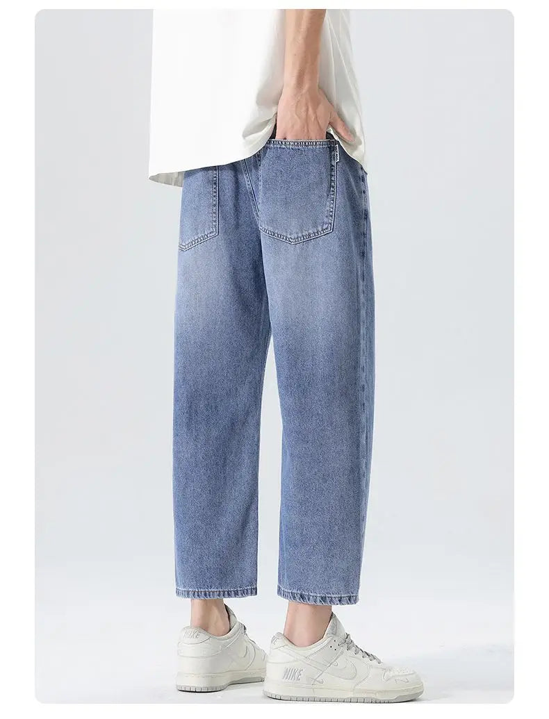 Men's American Retro Baggy Wide Leg Denim Jeans