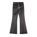 High Waist Vintage Slim Micro-flare Jeans for Women