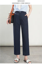 High-Waisted Lightweight Cropped Pants for Women