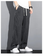 Men's Summer Loose Lyocell Jeans with Drawstring Waist