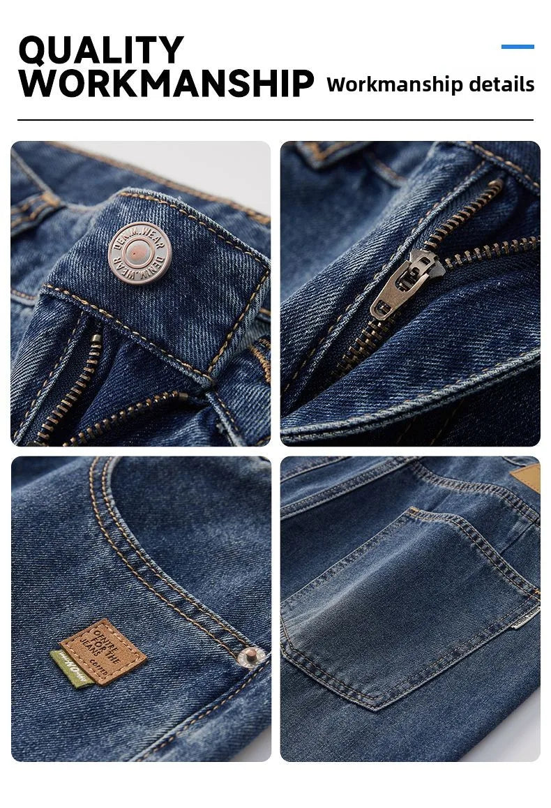 Men's American Retro Baggy Wide Leg Denim Jeans