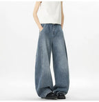 IEFB Wide Leg Baggy Men's Denim Pants - Summer Style