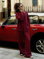 Chic Women's Cotton-Linen Two-Piece Set for Office Wear