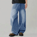 Loose Wide Leg Jeans for Men in Black and Gray