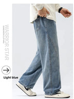 Men's Casual Loose Straight Jeans - 100% Cotton