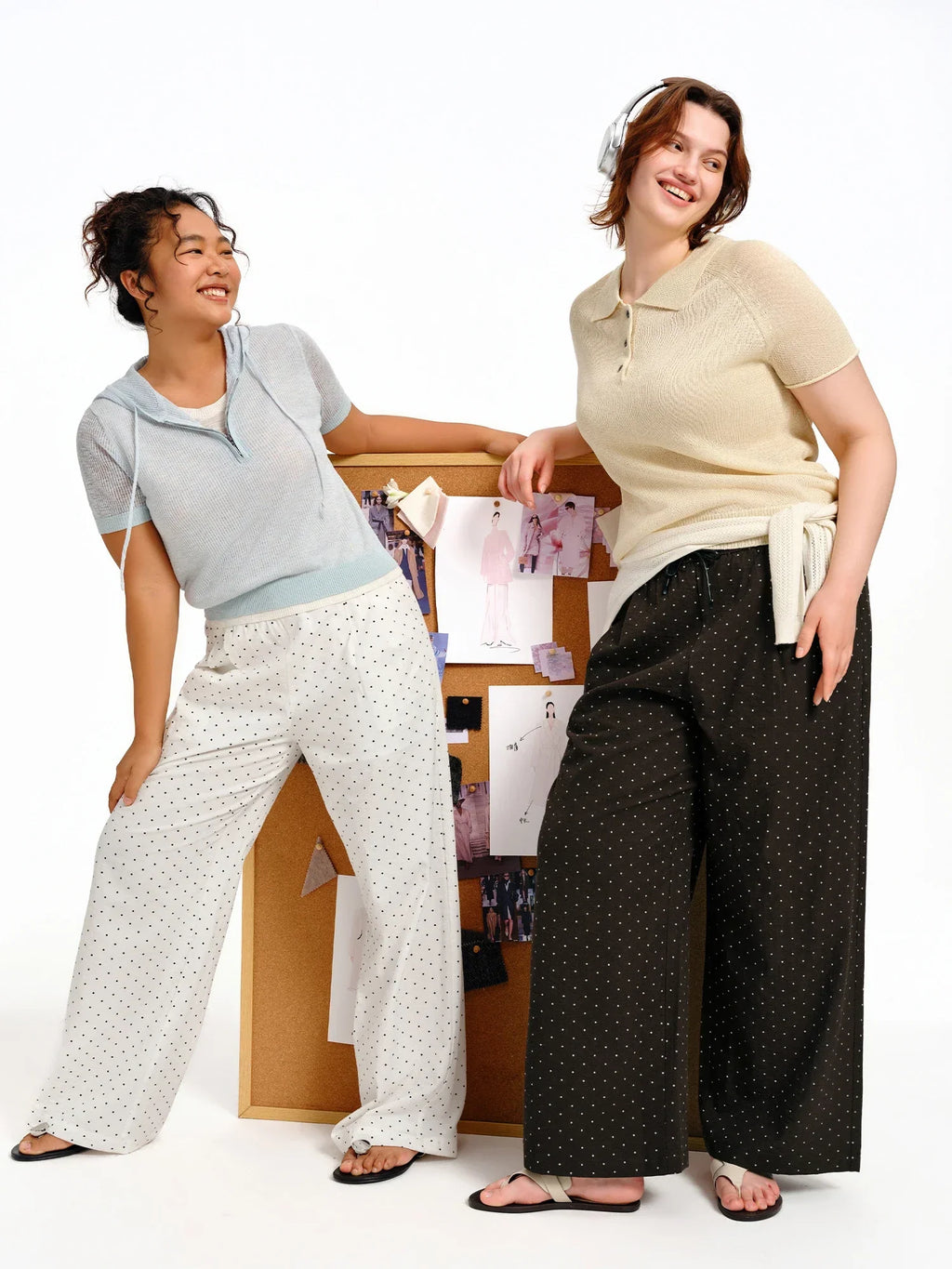DUSHU Women’s High Waist Wide Leg Pants for Summer