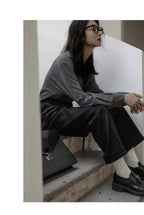 Korean Oversized Blouse with Detachable Tie for Women