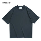 WAVLATII 260 GSM Casual Oversized T-Shirts for Men