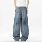 IEFB Wide Leg Baggy Men's Denim Pants - Summer Style