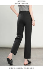 High-Waisted Lightweight Cropped Pants for Women