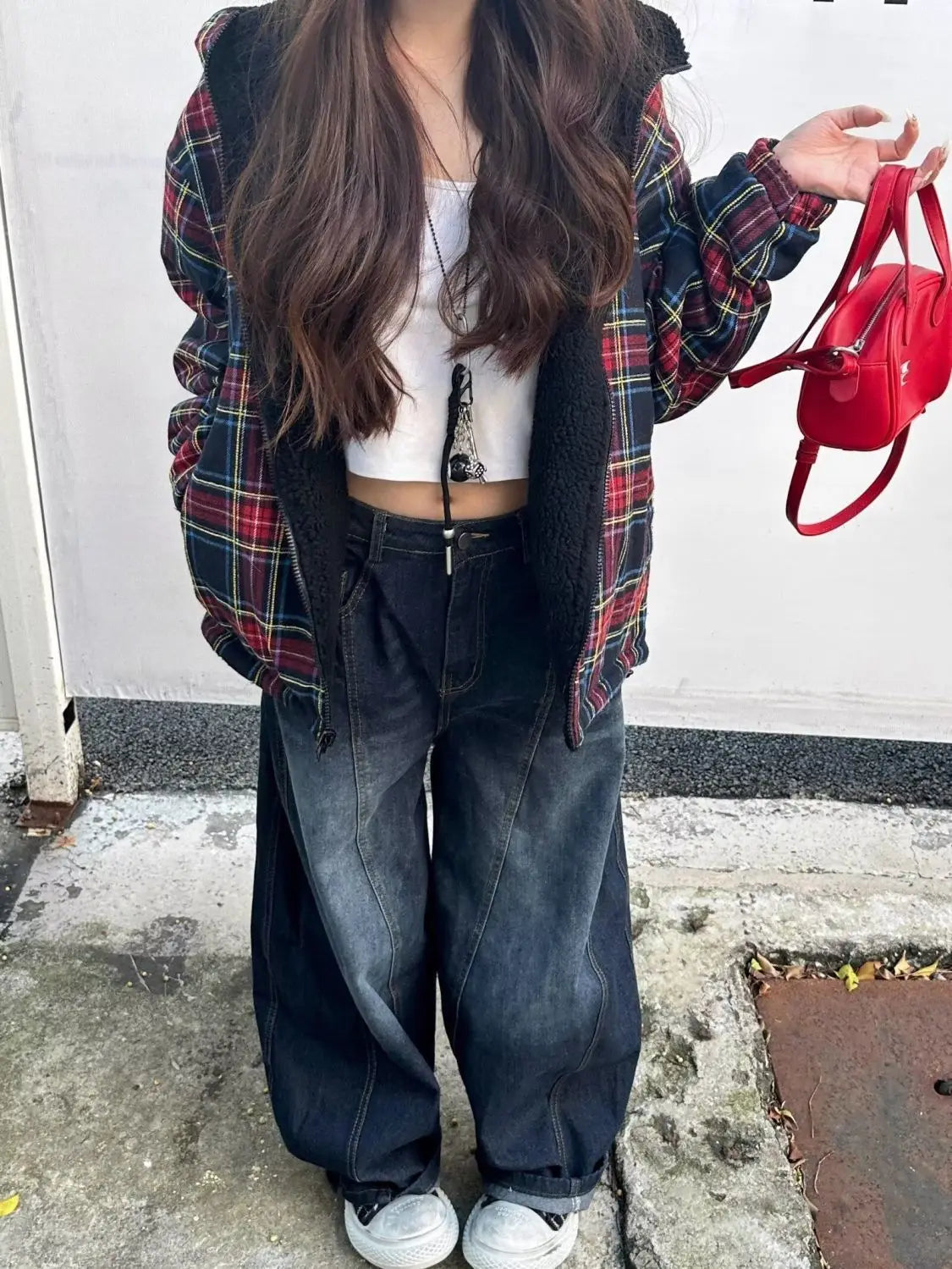Embroidered Patchwork Denim Jeans for Women - Vintage Style