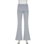 Flare Bootcut Pants for Women - Slim Low-Waisted Design