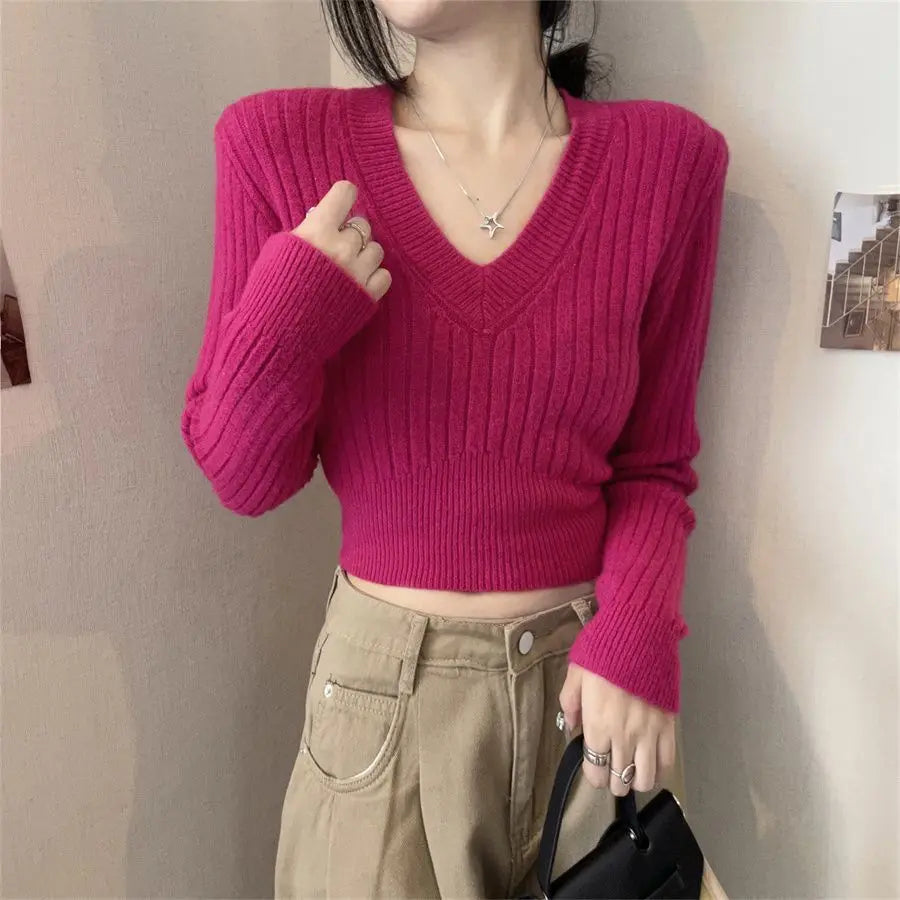 Slim Pullover Sweater for Women in Heavyweight Polyester