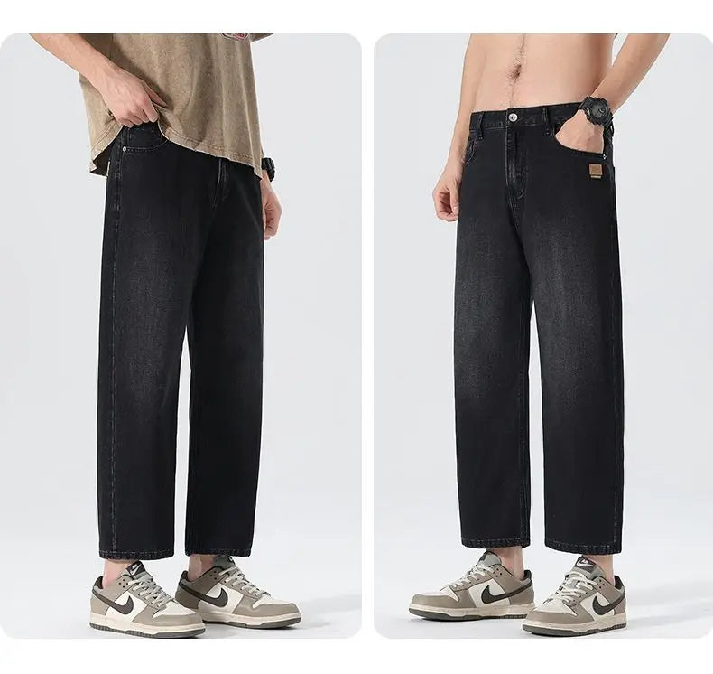 Men's American Retro Baggy Wide Leg Denim Jeans