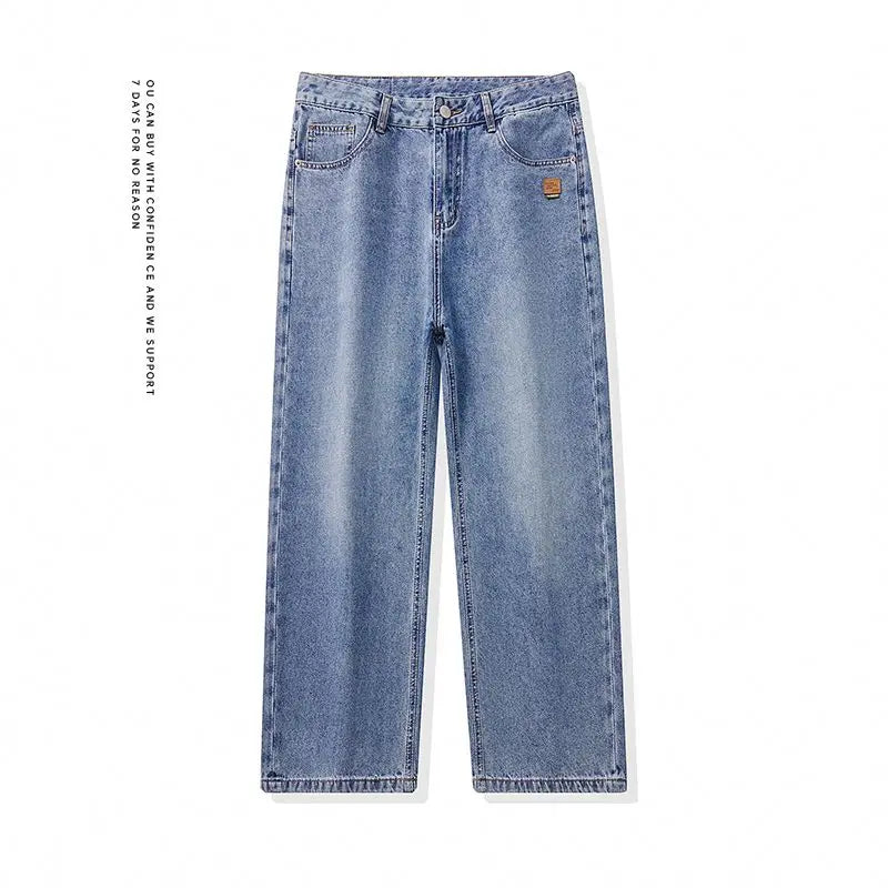 Men's American Retro Baggy Wide Leg Denim Jeans