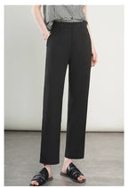 High-Waisted Lightweight Cropped Pants for Women