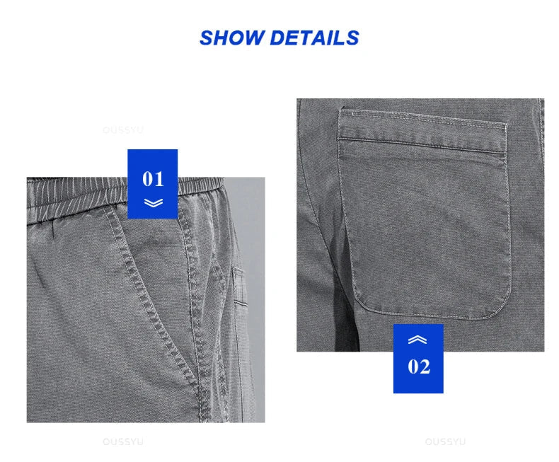 Men's Summer Loose Lyocell Jeans with Drawstring Waist