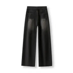Y2K High Waist Baggy Women's Jeans in Black Gray